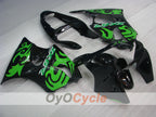 Injection Fairing kit for 00-02 NINJA ZX-6R - Green, Black - Factory Style #OYO87901704