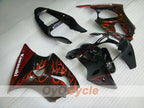 Injection Fairing kit for 00-02 NINJA ZX-6R - Orange, Black - Flame #OYO87901713