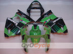Injection Fairing kit for 00-02 NINJA ZX-6R - Green, Black - Monster #OYO87901719