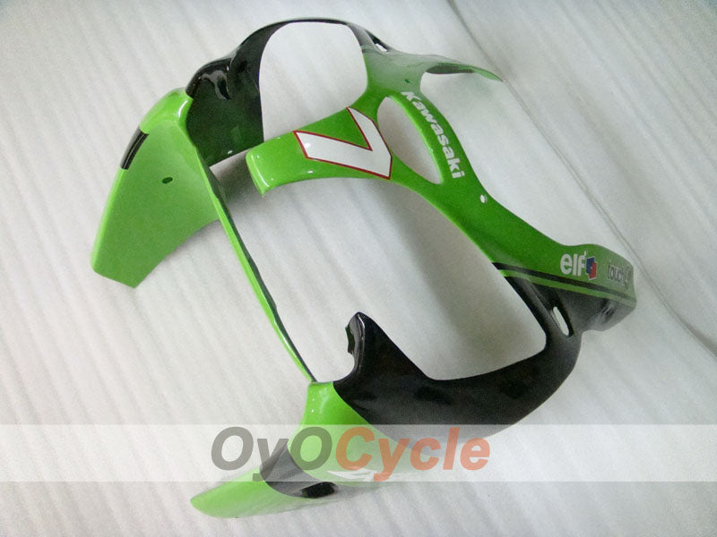 Injection Fairing kit for 00-02 NINJA ZX-6R - Green, Black - Monster #OYO87901721
