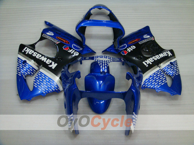Injection Fairing kit for 00-02 NINJA ZX-6R - Blue, Black - Nakano #OYO87901732