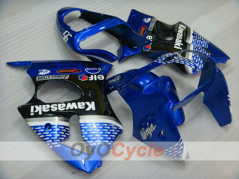 Injection Fairing kit for 00-02 NINJA ZX-6R - Blue, Black - Nakano #OYO87901732