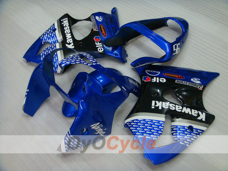 Injection Fairing kit for 00-02 NINJA ZX-6R - Blue, Black - Nakano #OYO87901732 Main image