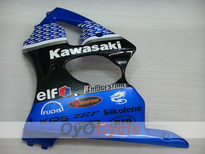 Injection Fairing kit for 00-02 NINJA ZX-6R - Blue, Black - Nakano #OYO87901732