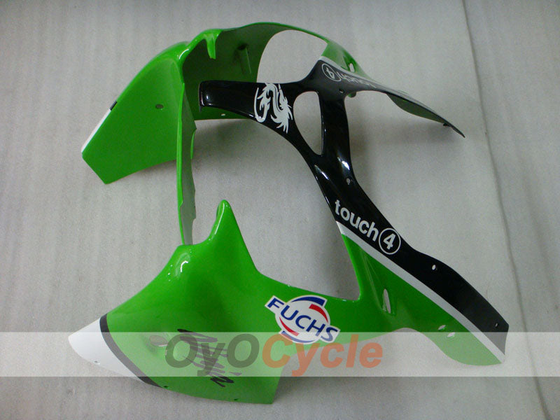 Injection Fairing kit for 00-02 NINJA ZX-6R - Green, Black - Nakano #OYO87901734