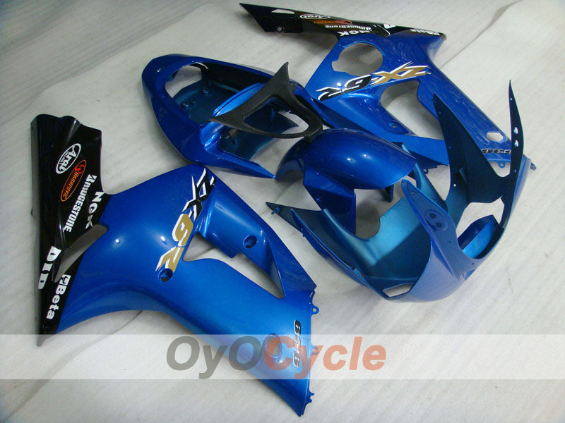 Injection Fairing kit for 03-04 NINJA ZX-6R - Blue, Black - Factory Style #OYO87901773 Main image