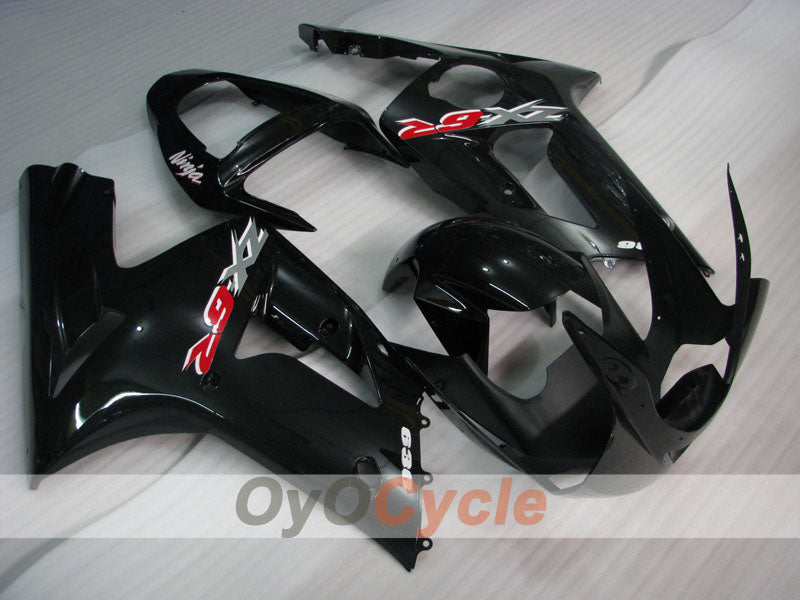 Injection Fairing kit for 03-04 NINJA ZX-6R - Black - Factory Style #OYO87901777 Main image