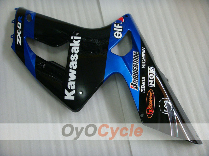 Left & Right Side Fairing For Kawasaki 03-04 Ninja ZX-6R #OYO87913010 Secondary image
