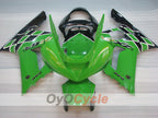 Injection Fairing kit for 03-04 NINJA ZX-6R - Green, Black - Factory Style #OYO87901786