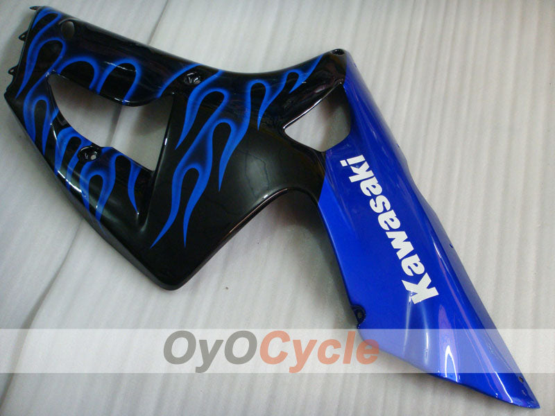 Injection Fairing kit for 03-04 NINJA ZX-6R - Purple, Black - Flame #OYO87901805