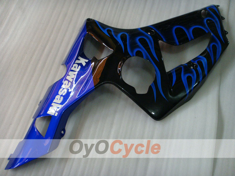 Injection Fairing kit for 03-04 NINJA ZX-6R - Purple, Black - Flame #OYO87901805