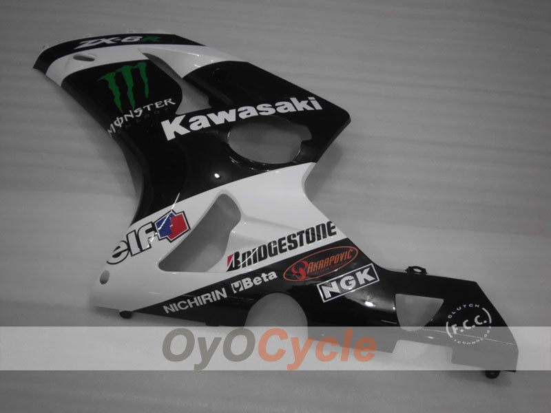 Left & Right Side Fairing For Kawasaki 03-04 Ninja ZX-6R #OYO87913023 Secondary image