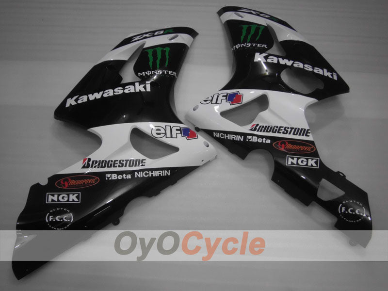 Left & Right Side Fairing For Kawasaki 03-04 Ninja ZX-6R #OYO87913023 Main image