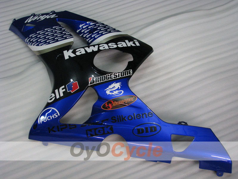 Left & Right Side Fairing For Kawasaki 03-04 Ninja ZX-6R #OYO87913030