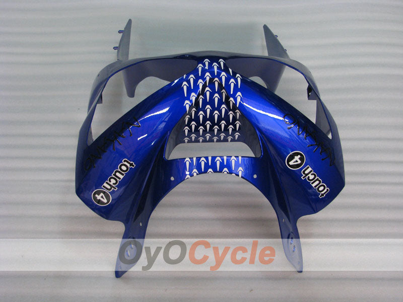 Injection Fairing kit for 03-04 NINJA ZX-6R - White, Black - Nakano #OYO87901816