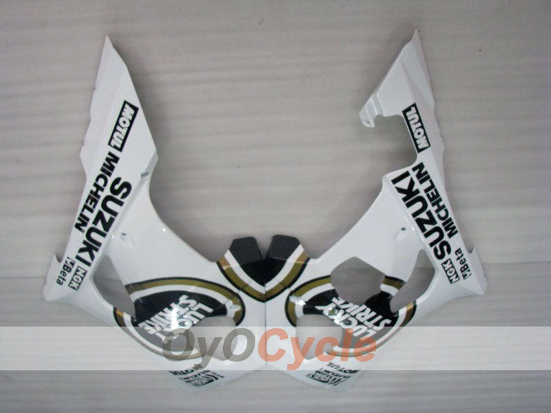 Injection Fairing kit for 03-04 GSX R1000 - White, Black - Lucky Strike #OYO87901840