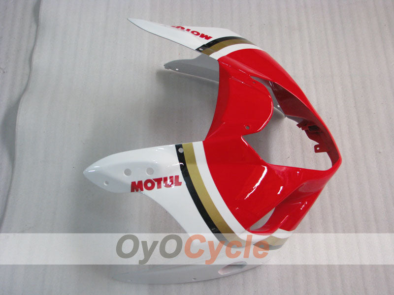 Injection Fairing kit for 03-04 GSX R1000 - Red, White - Lucky Strike #OYO87901843