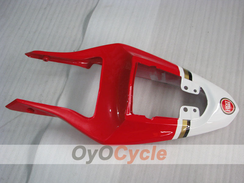 Injection Fairing kit for 03-04 GSX R1000 - Red, White - Lucky Strike #OYO87901843