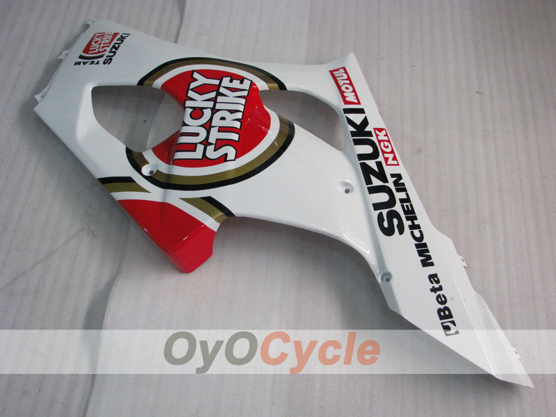Injection Fairing kit for 03-04 GSX R1000 - Red, White - Lucky Strike #OYO87901843