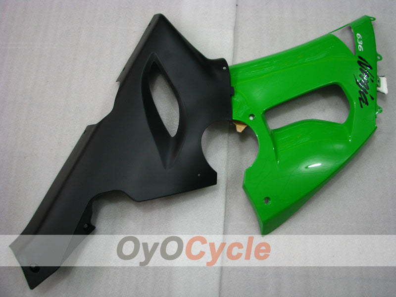 Injection Fairing kit for 05-06 NINJA ZX-6R - Green, Black - Factory Style #OYO87901855