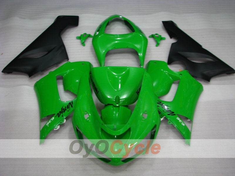Injection Fairing kit for 05-06 NINJA ZX-6R - Green, Black - Factory Style #OYO87901855 Secondary image