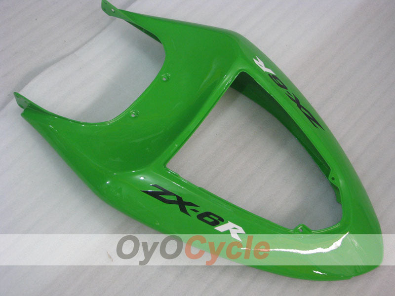 Injection Fairing kit for 05-06 NINJA ZX-6R - Green, Black - Factory Style #OYO87901859