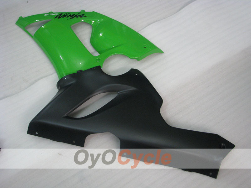 Injection Fairing kit for 05-06 NINJA ZX-6R - Green, Black - Factory Style #OYO87901859