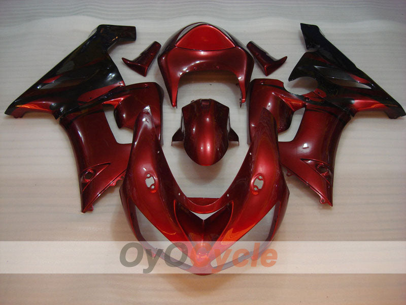 Injection Fairing kit for 05-06 NINJA ZX-6R - Red, Black - Flame #OYO87901867 Secondary image