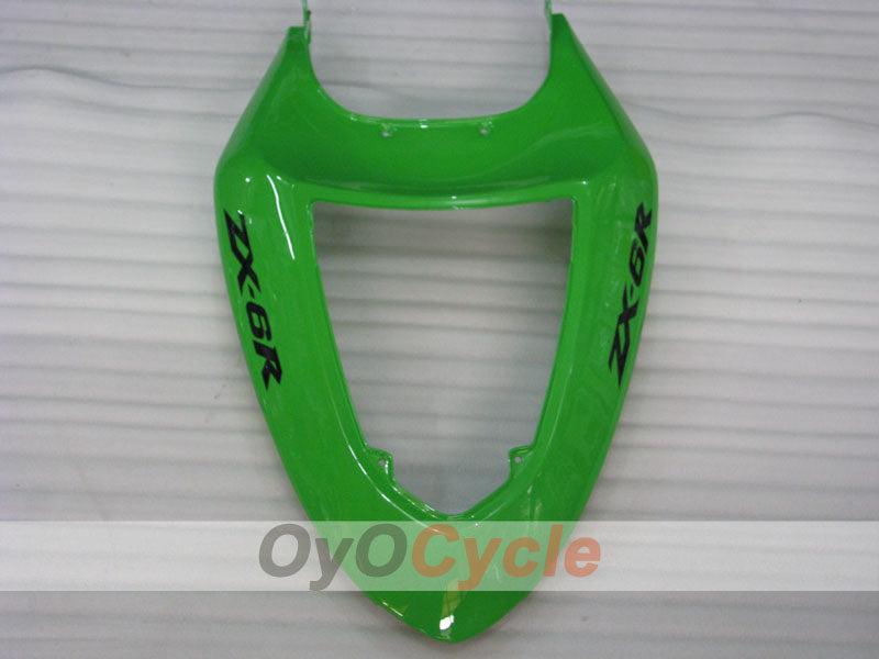 Injection Fairing kit for 05-06 NINJA ZX-6R - Green - Flame #OYO87901869