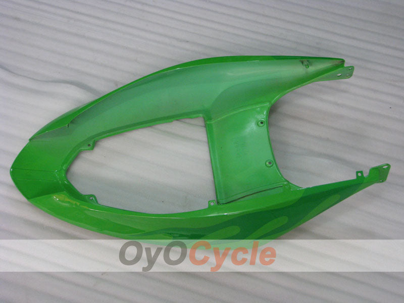 Injection Fairing kit for 05-06 NINJA ZX-6R - Green - Flame #OYO87901869