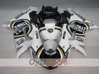Injection Fairing kit for 05-06 NINJA ZX-6R - White, Black - Lucky Strike #OYO87901871