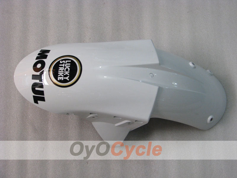 Injection Fairing kit for 05-06 NINJA ZX-6R - White, Black - Lucky Strike #OYO87901871