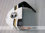Injection Fairing kit for 05-06 NINJA ZX-6R - White, Black - Lucky Strike #OYO87901871