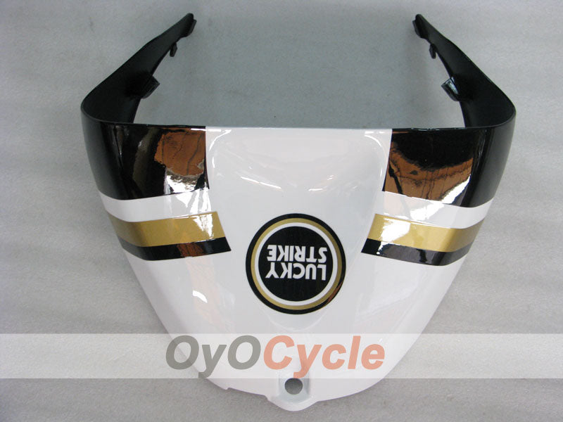 Injection Fairing kit for 05-06 NINJA ZX-6R - White, Black - Lucky Strike #OYO87901871