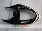 Injection Fairing kit for 05-06 NINJA ZX-6R - White, Black - Lucky Strike #OYO87901871