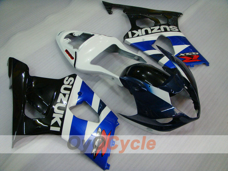 Injection Fairing kit for 03-04 GSX R1000 - White, Black - Factory Style #OYO87901874