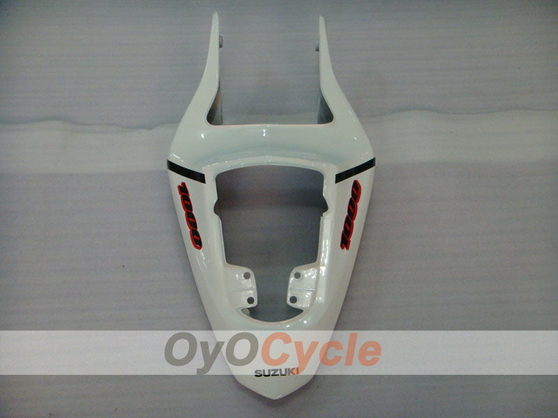 Injection Fairing kit for 03-04 GSX R1000 - White, Black - Factory Style #OYO87901874