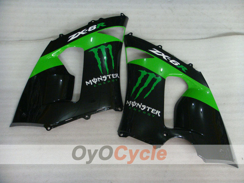Left & Right Side Fairing For Kawasaki 05-06 Ninja ZX-6R #OYO87913108 Secondary image