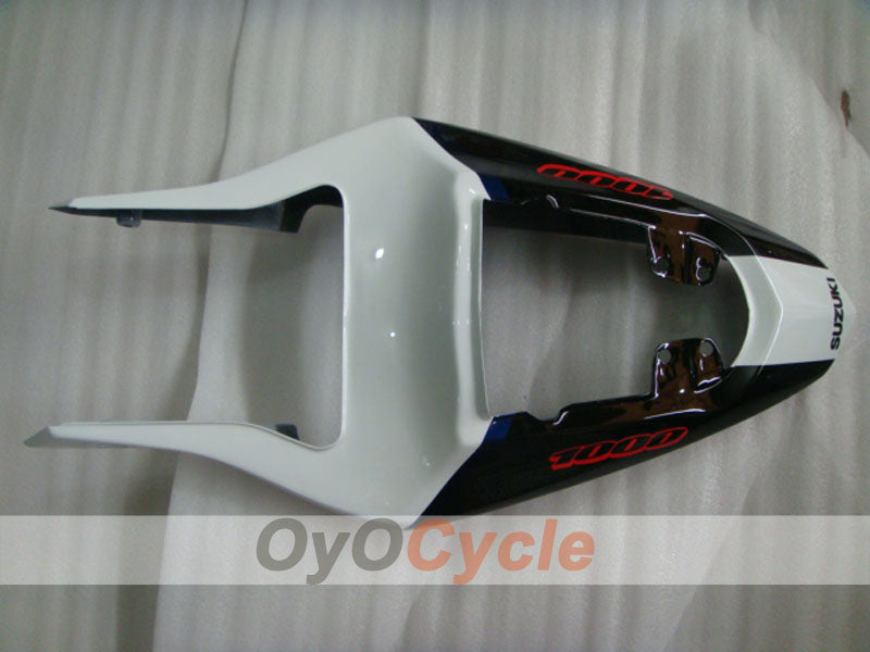 Injection Fairing kit for 03-04 GSX R1000 - White, Black - Factory Style #OYO87901880