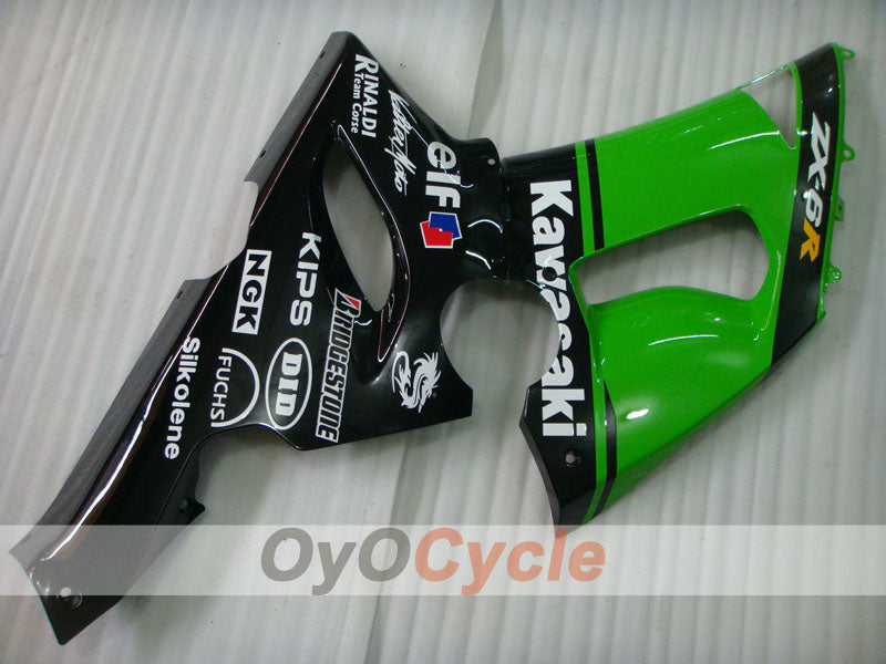 Left & Right Side Fairing For Kawasaki 05-06 Ninja ZX-6R #OYO87913115 Secondary image