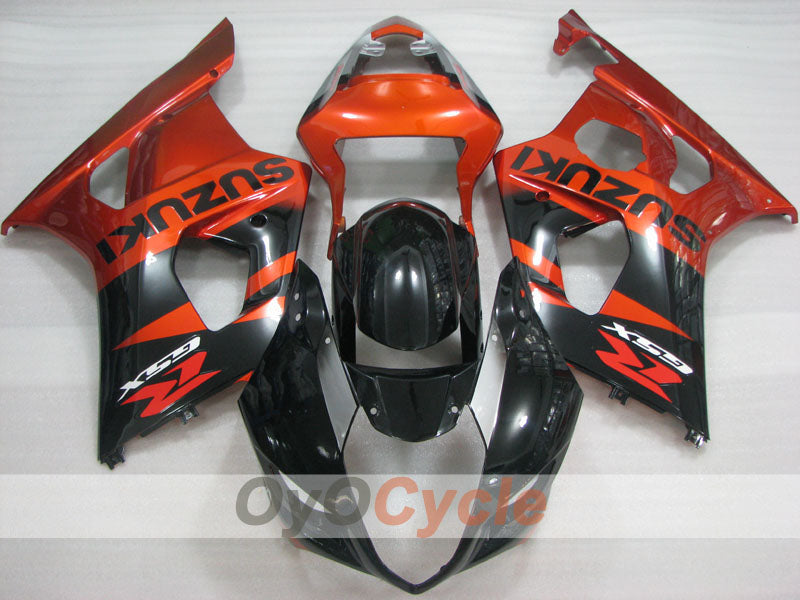 Injection Fairing kit for 03-04 GSX R1000 - Orange, Black - Factory Style #OYO87901893
