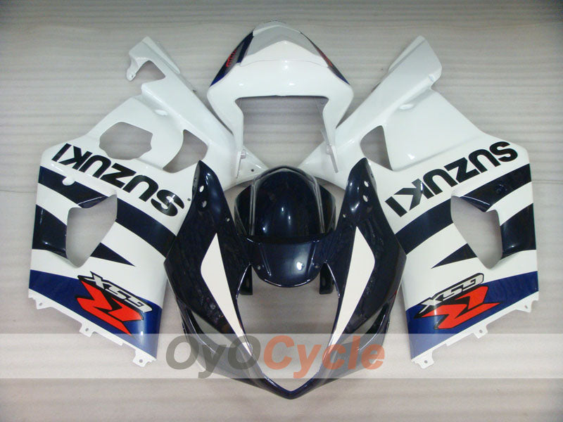 Injection Fairing kit for 03-04 GSX R1000 - Blue, White - Factory Style #OYO87901895 Main image