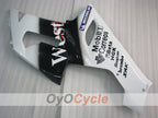 Injection Fairing kit for 05-06 NINJA ZX-6R - White, Black - West #OYO87901897