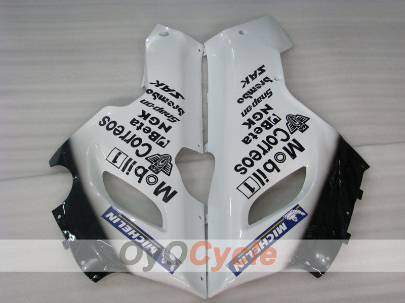 Injection Fairing kit for 05-06 NINJA ZX-6R - White, Black - West #OYO87901897