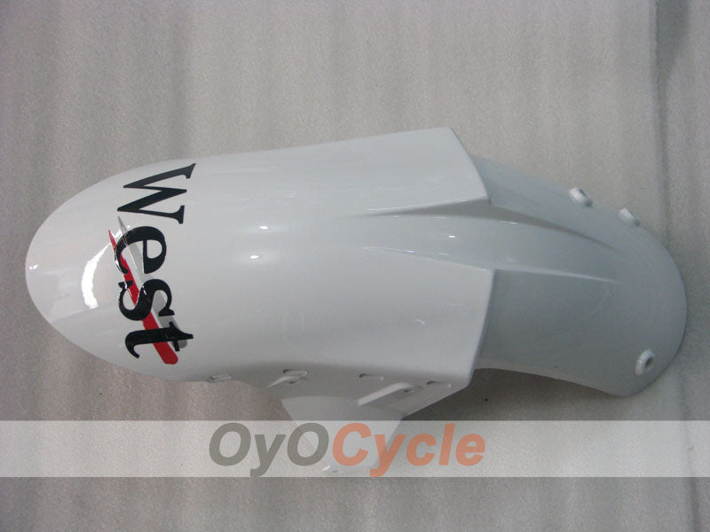 Injection Fairing kit for 05-06 NINJA ZX-6R - White, Black - West #OYO87901897