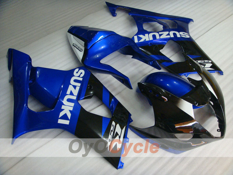 Injection Fairing kit for 03-04 GSX R1000 - Blue, Black - Factory Style #OYO87901909 Main image
