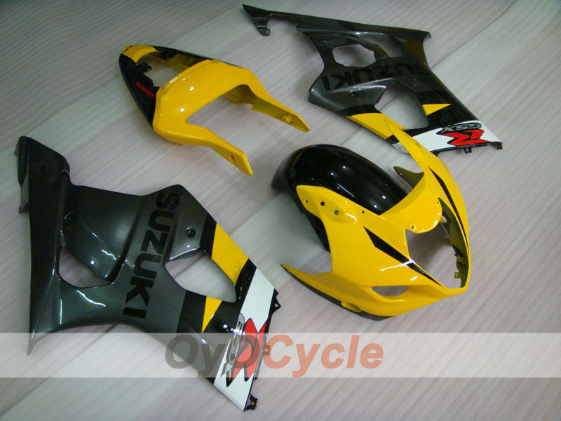 Injection Fairing kit for 03-04 GSX R1000 - Yellow, Black - Factory Style #OYO87901912 Main image