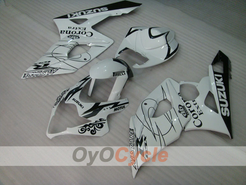 Injection Fairing kit for 05-06 GSX R1000 - White, Black - Corona, MOTUL #OYO87901945 Secondary image