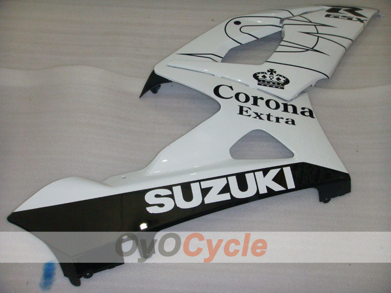 Injection Fairing kit for 05-06 GSX R1000 - White, Black - Corona, MOTUL #OYO87901946