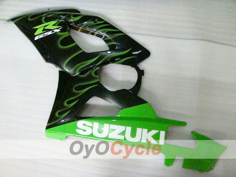 Injection Fairing kit for 05-06 GSX R1000 - Green, Black - Flame #OYO87901960